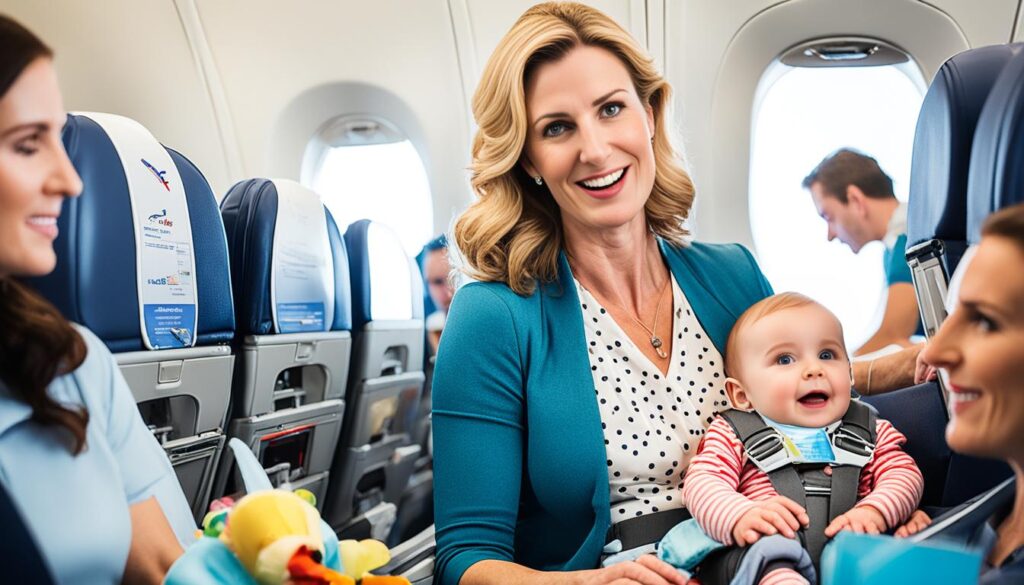 Cuidados com bebê durante voo